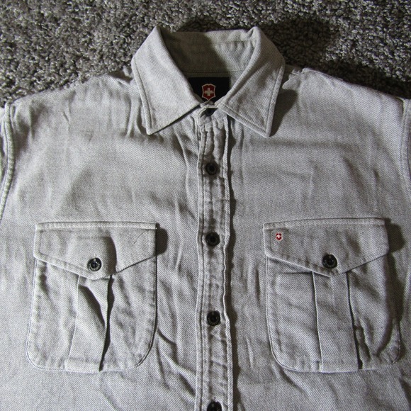 Victorinox Other - Victorinox Shirt Mens M‎ Flannel Twill Camp Hiking Utility Outdoors Casual